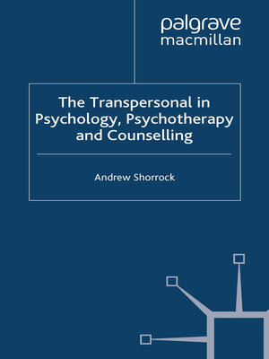 cover image of The Transpersonal in Psychology, Psychotherapy and Counselling